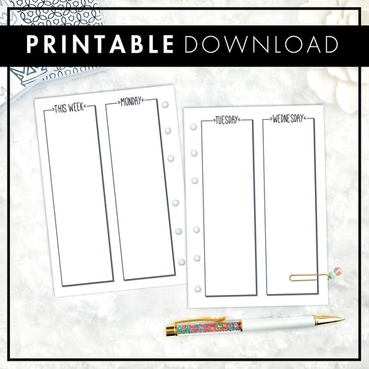 The Erica Weekly | Printable
