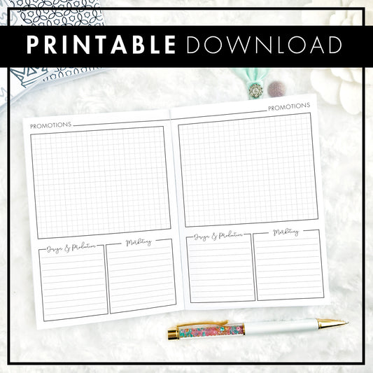 Executive - Promotions Planner | Printable