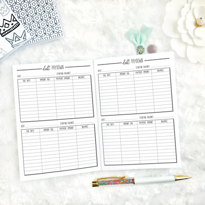 Financial Planner & Monthly Budget | Printed