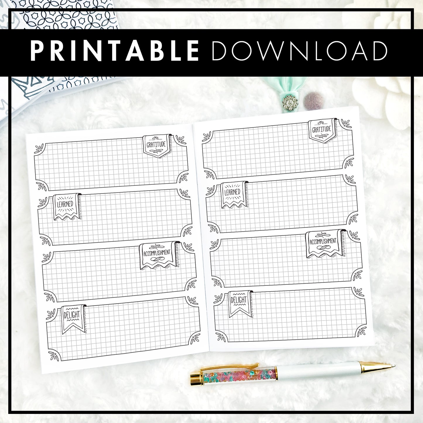GLAD Method Gratitude Journal | Printable