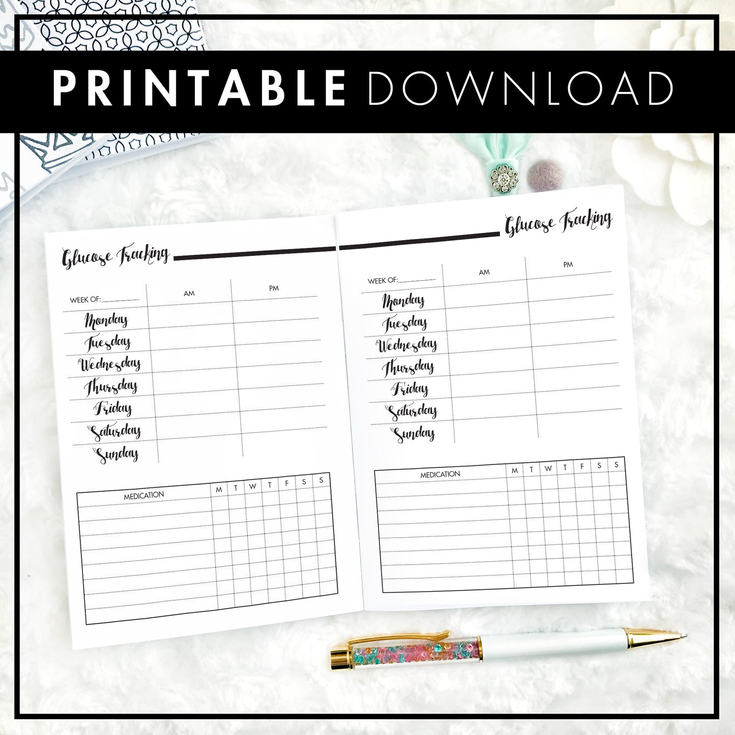 Glucose Tracker | Printable