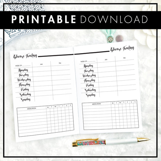 Glucose Tracker | Printable