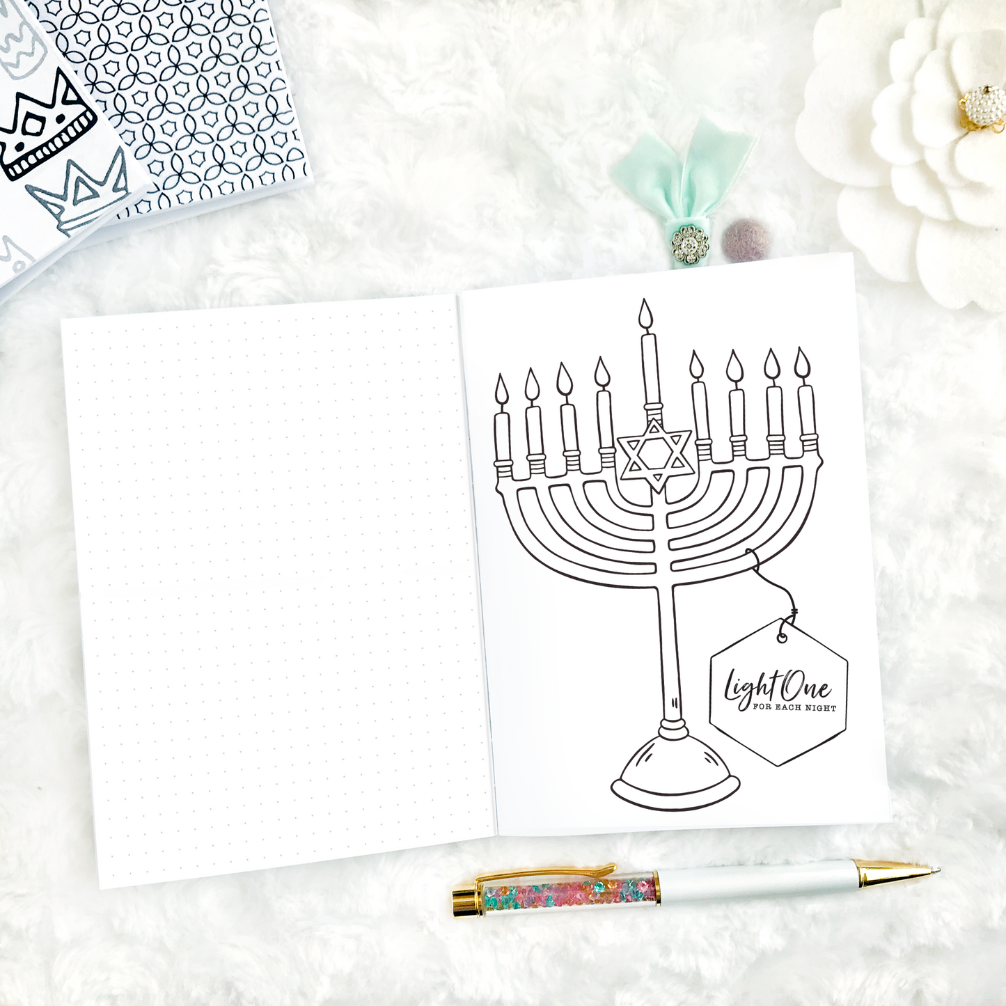 Hanukkah Planner & Memory Keeper - 2024 | Printable