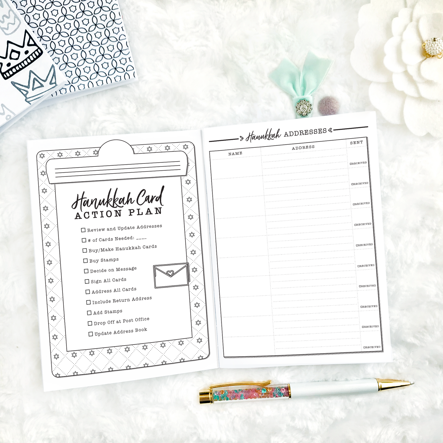 Hanukkah Planner & Memory Keeper - 2024 | Printable