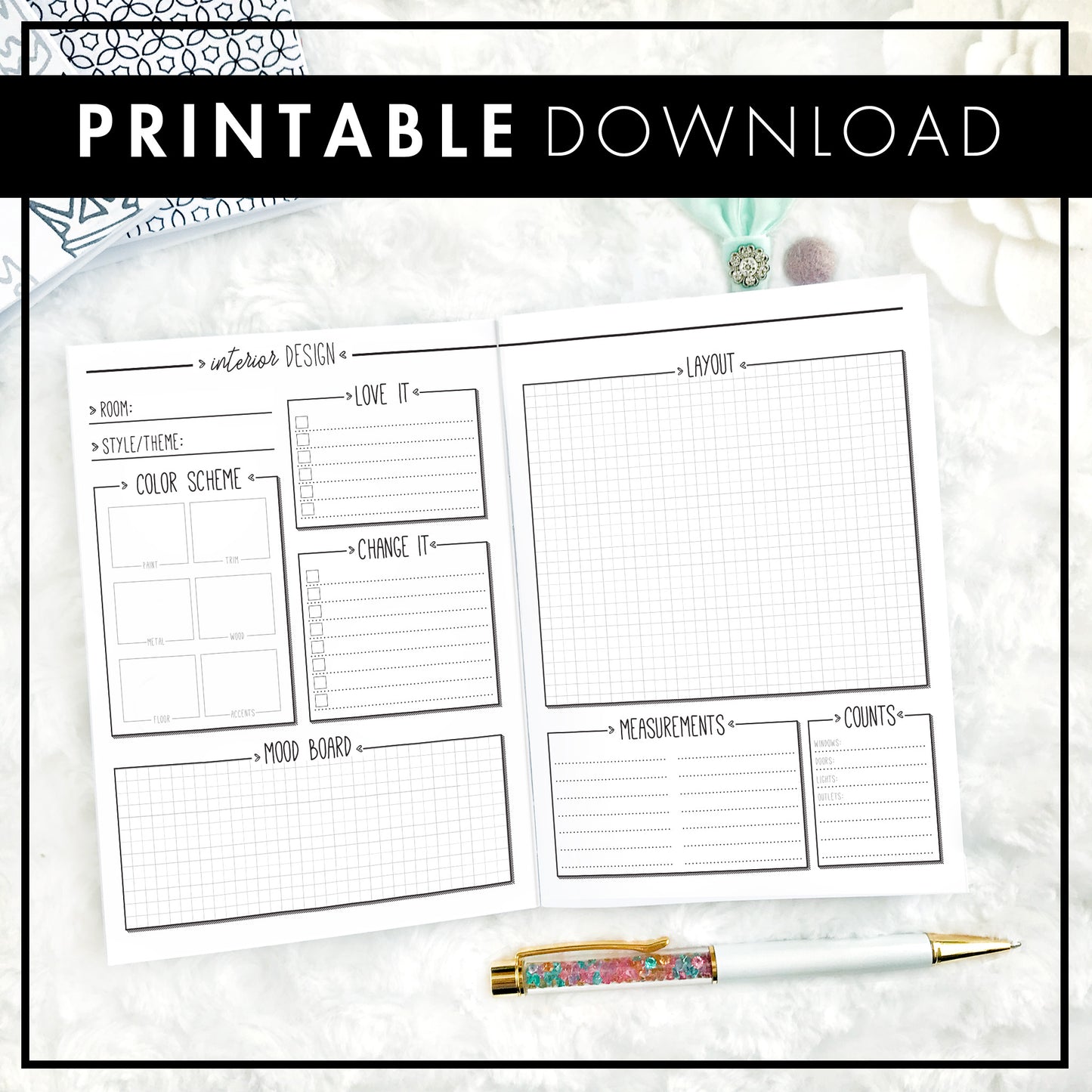 Home Decor Planner | Printable