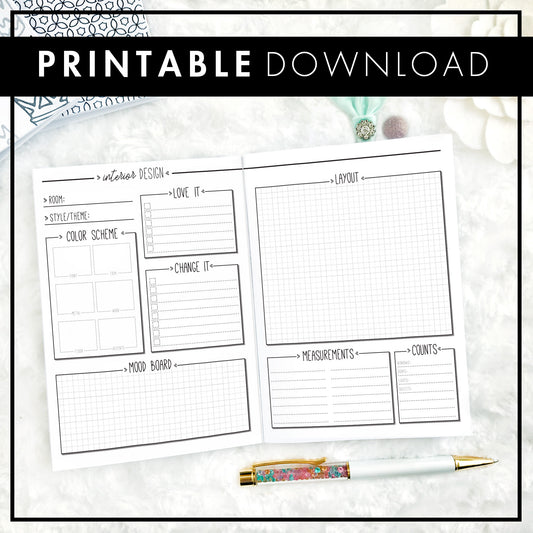Home Decor Planner | Printable