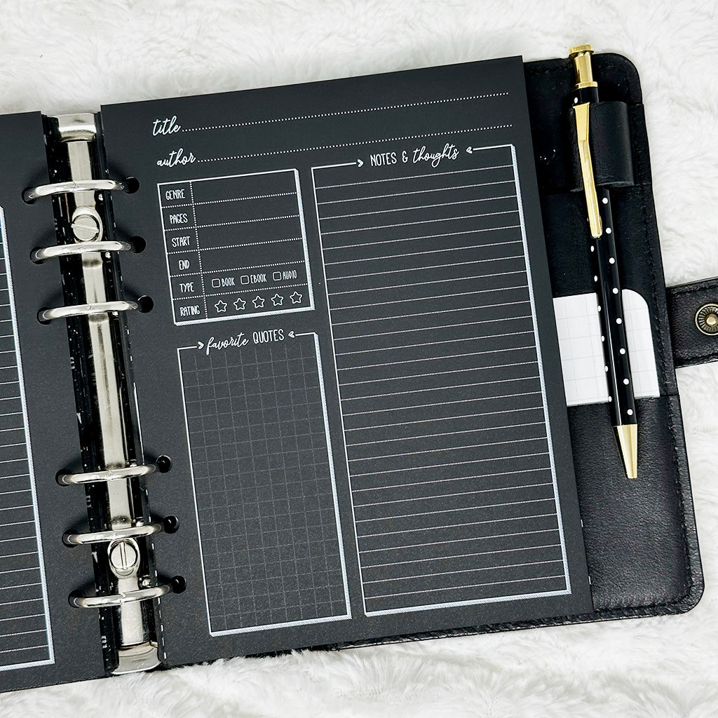 Reading Journal & Literary Log | Blackout