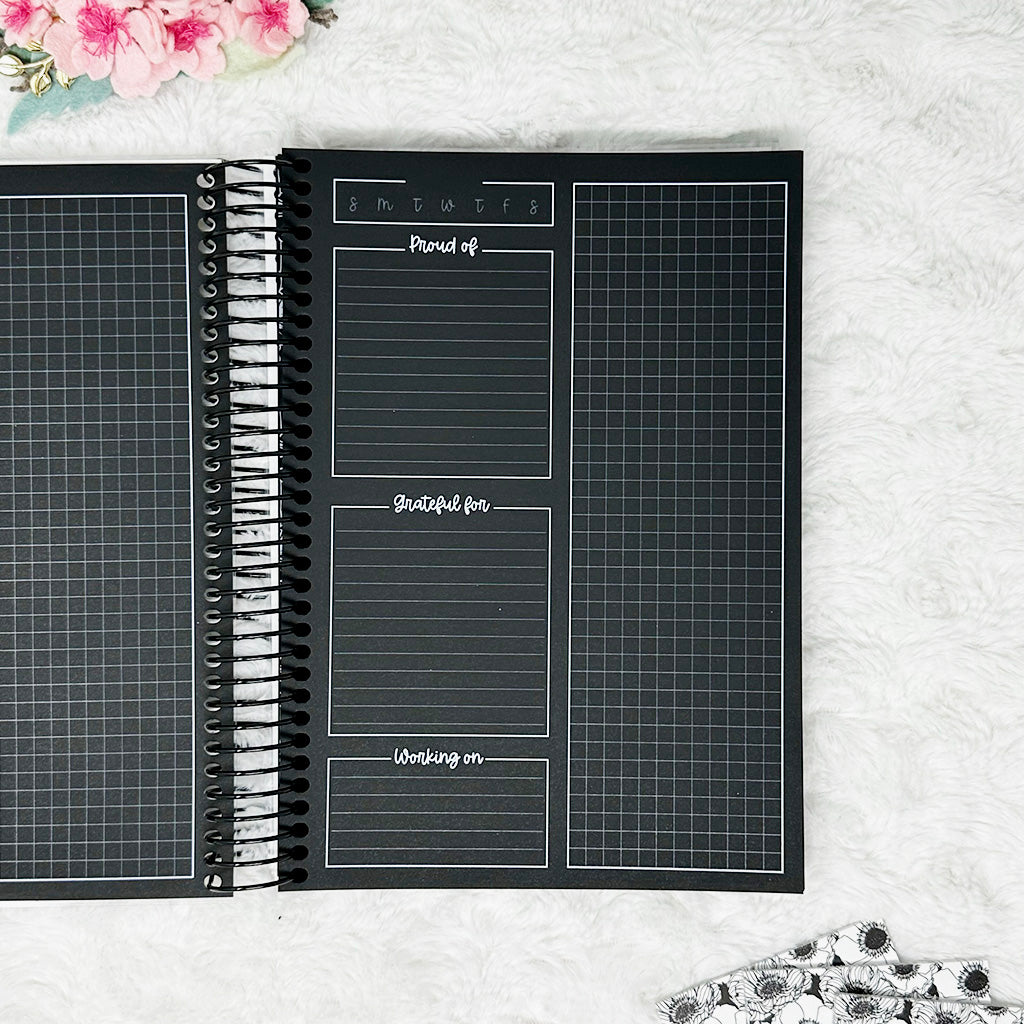 RTS 005 | Blackout Daily Journal | A5 Coil