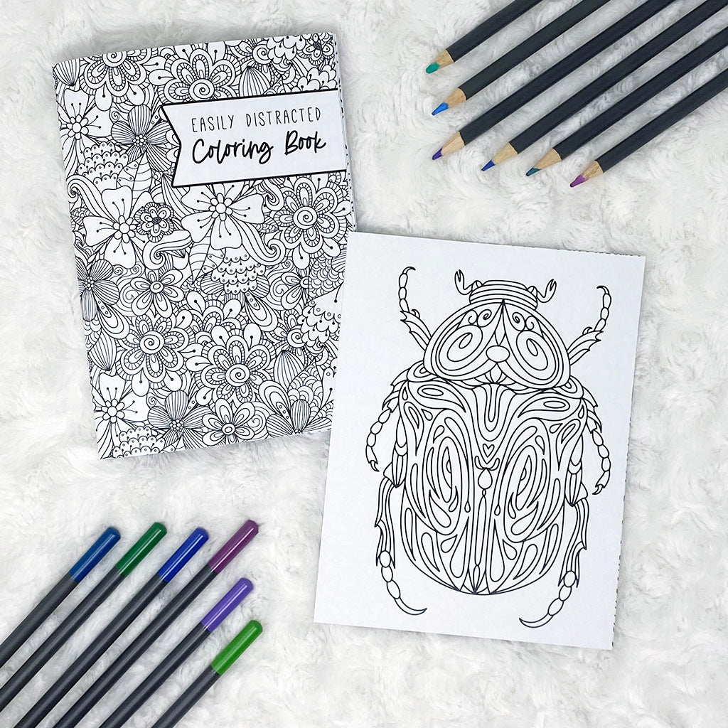Easily Distracted Coloring | Printed