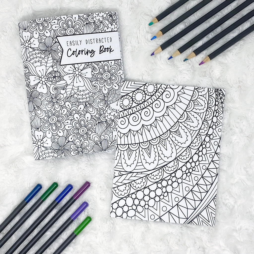 Easily Distracted Coloring | Printed