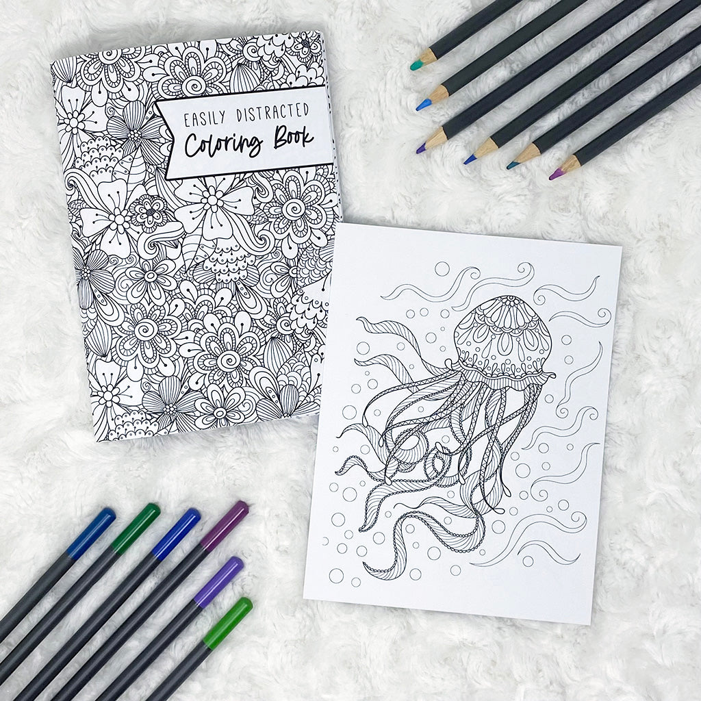 Easily Distracted Coloring | Printed