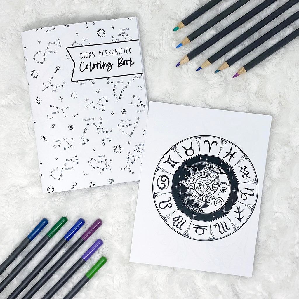 Signs Personified Coloring | Printed