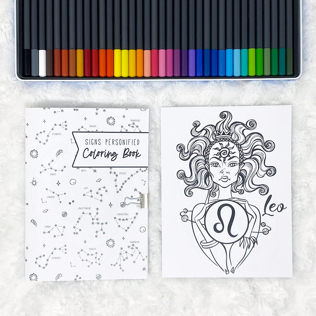 Signs Personified Coloring | Printed