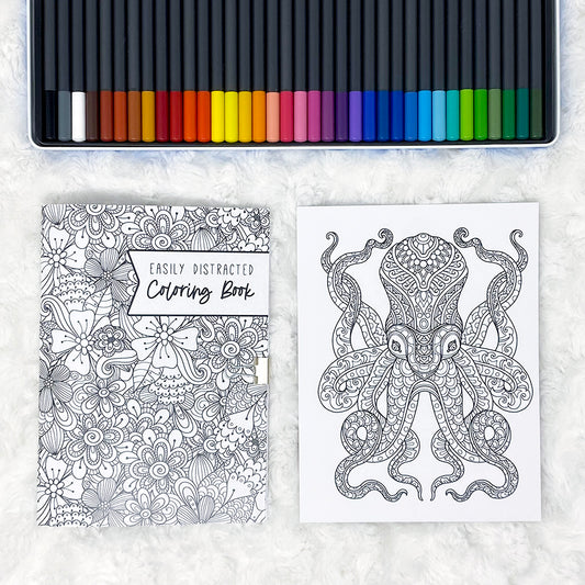 Easily Distracted Coloring | Printed