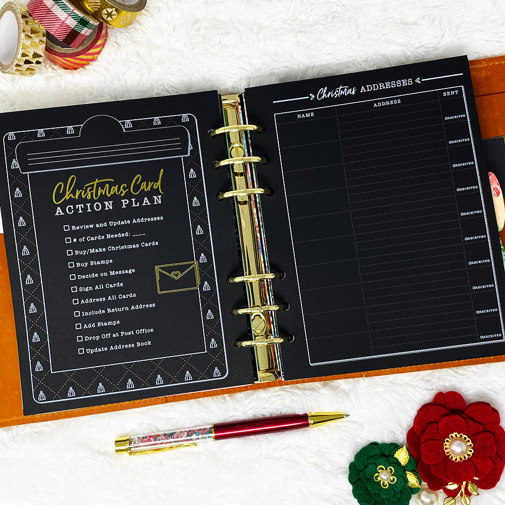 Christmas Planner - 2025 | Blackout | Printed