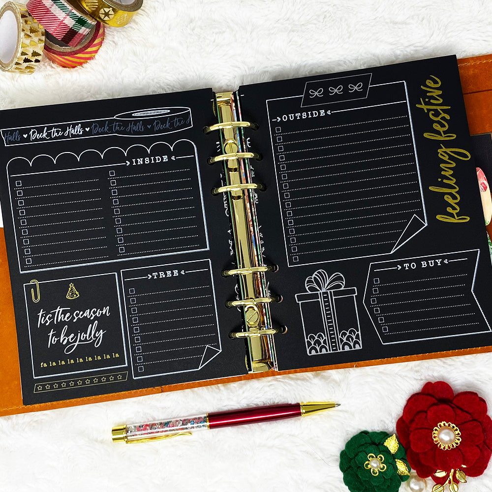 Christmas Planner - 2025 | Blackout | Printed