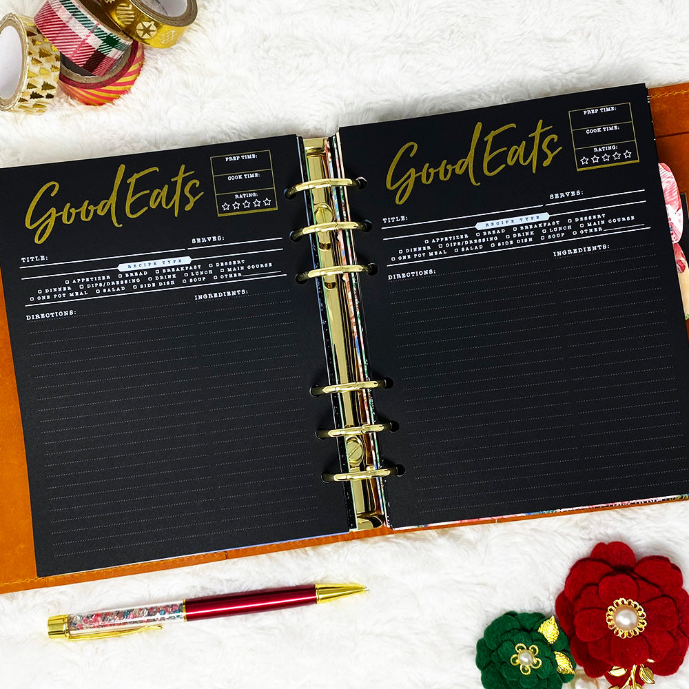 Christmas Recipe Keeper | Blackout | Printed