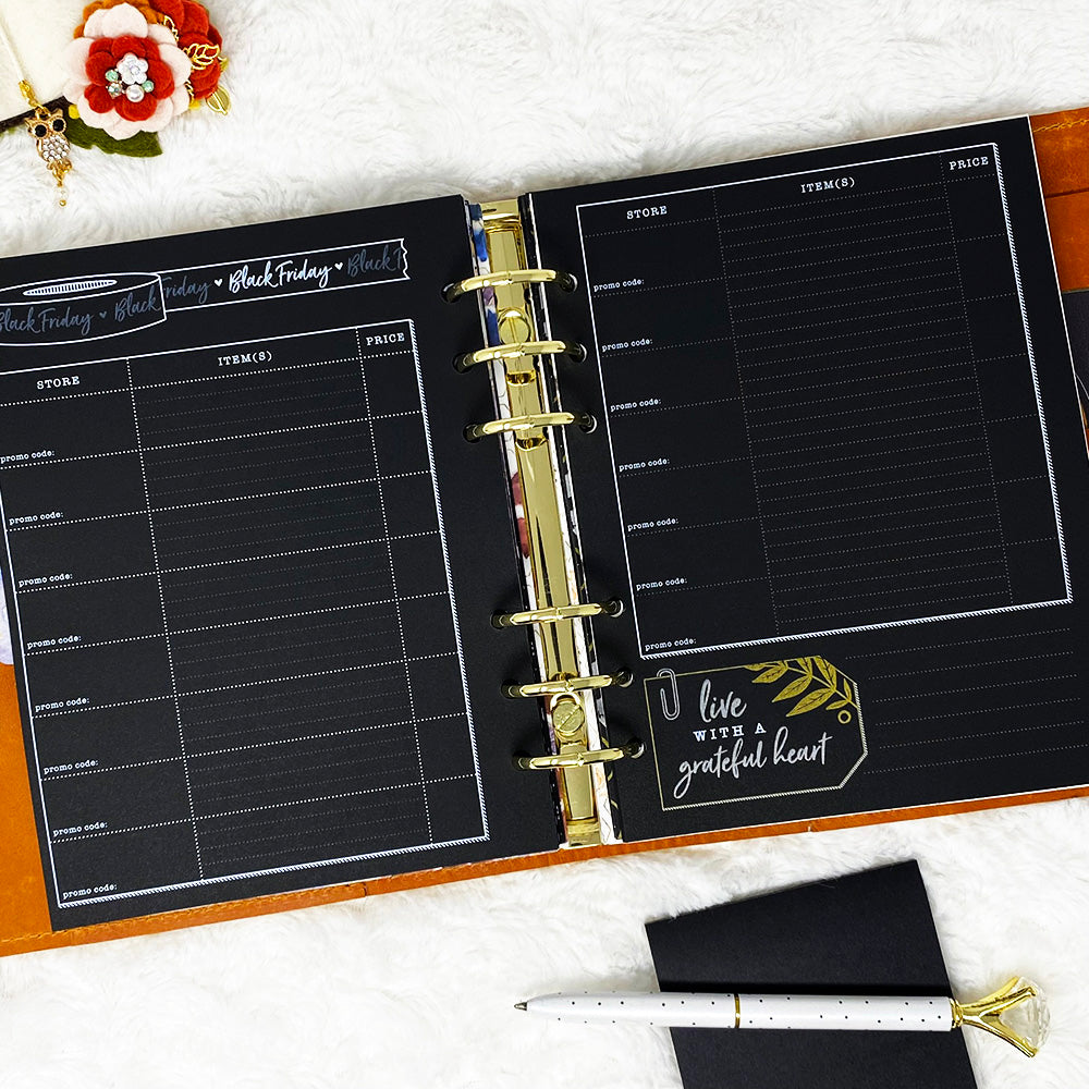 Thanksgiving Planner & Memory Keeper - 2025 | Blackout | Printed