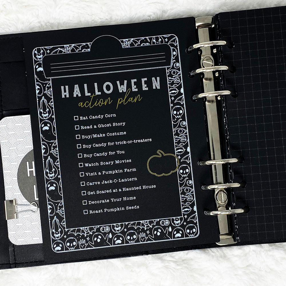 Halloween Planner & Memory Keeper - 2025 | Blackout | Printed