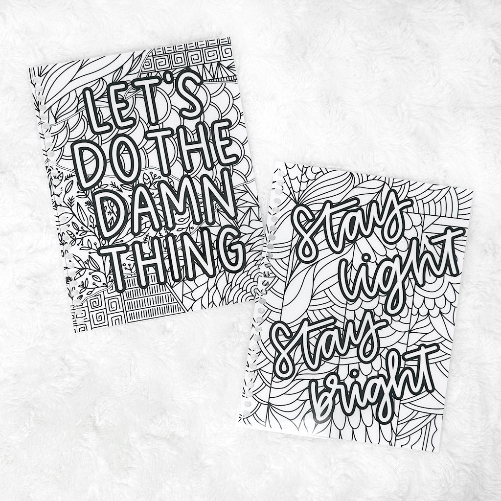 Lettered By Kim Collection | Removable Planner Cover