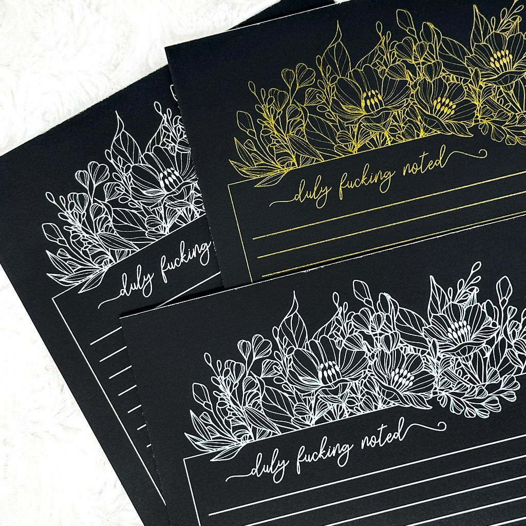 Duly F*ing Noted | Notepad | Blackout