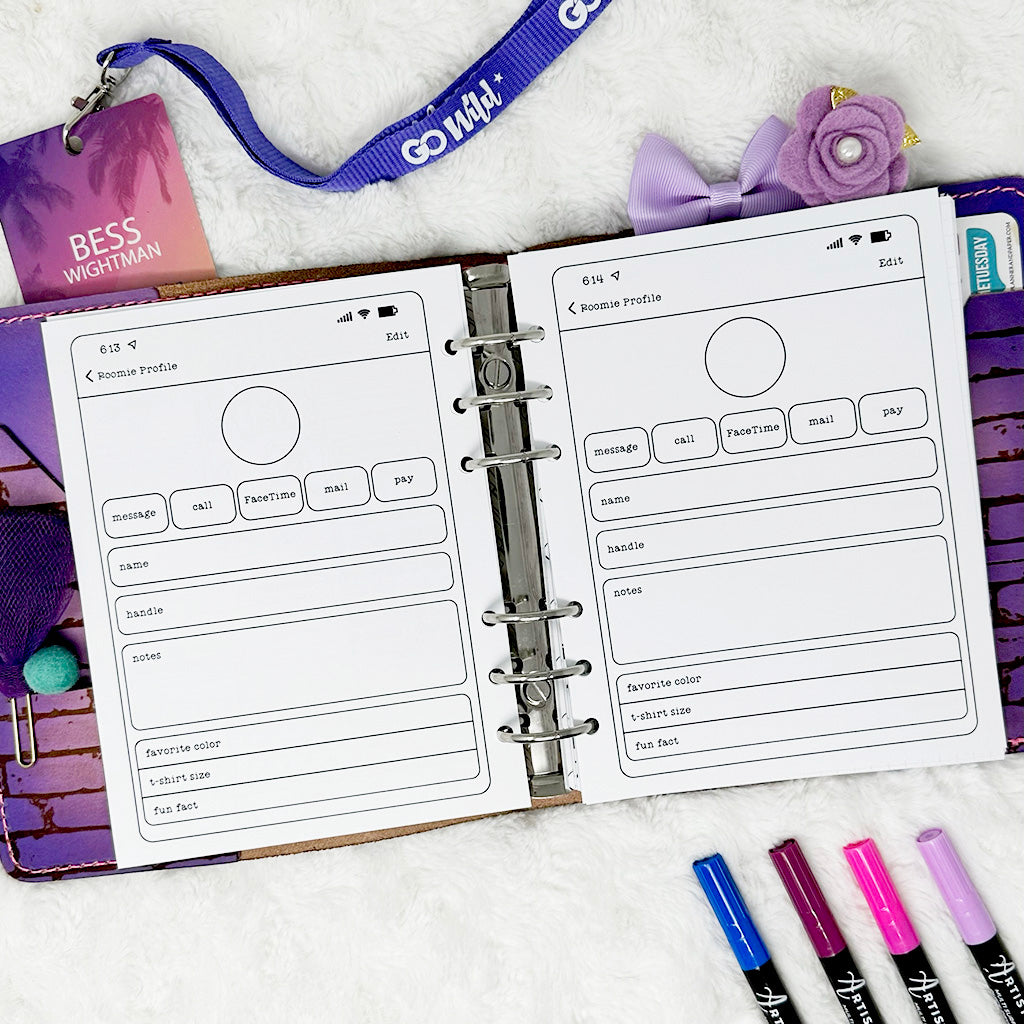 Wild Planning Insert | Go Wild 2024 Official Merchandise | Printed