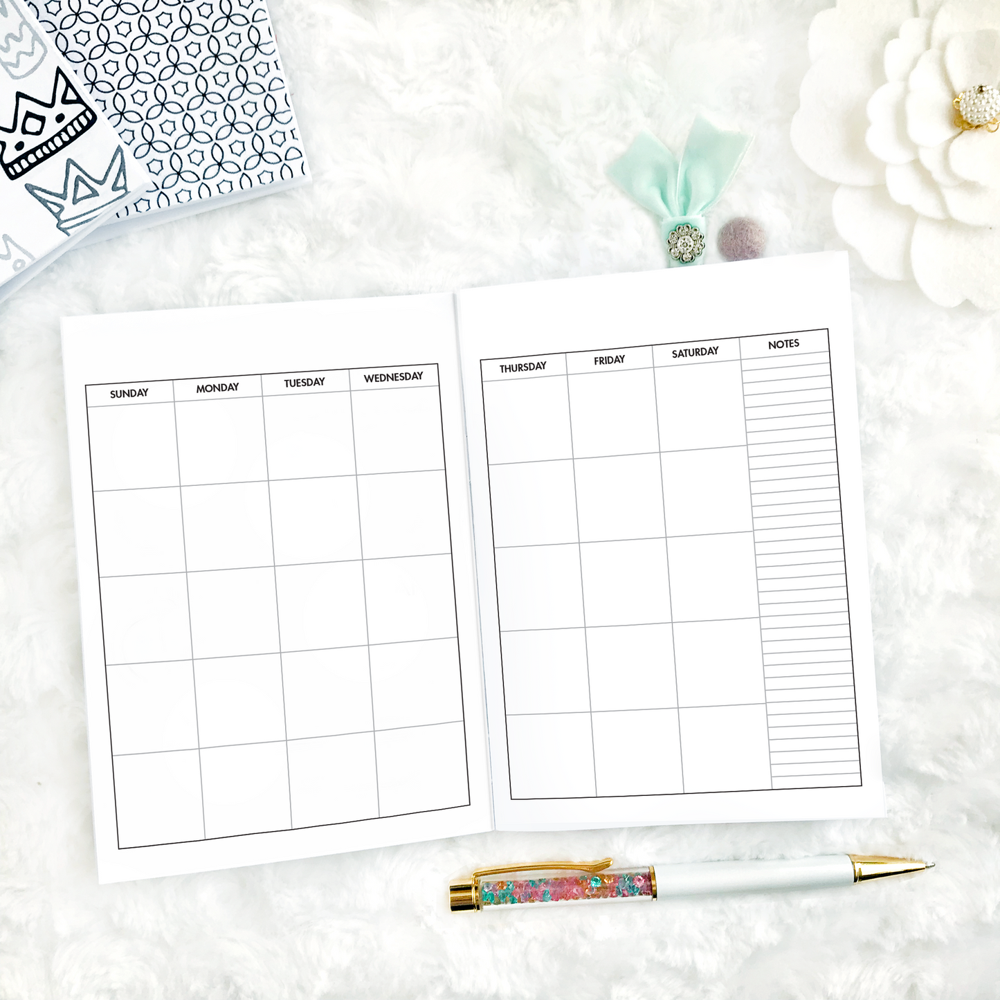 The Rachel Undated Monthly (Sunday Start) | Printed
