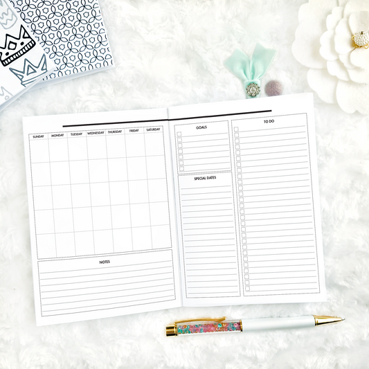The Monica Undated Monthly (Sunday Start) | Printed