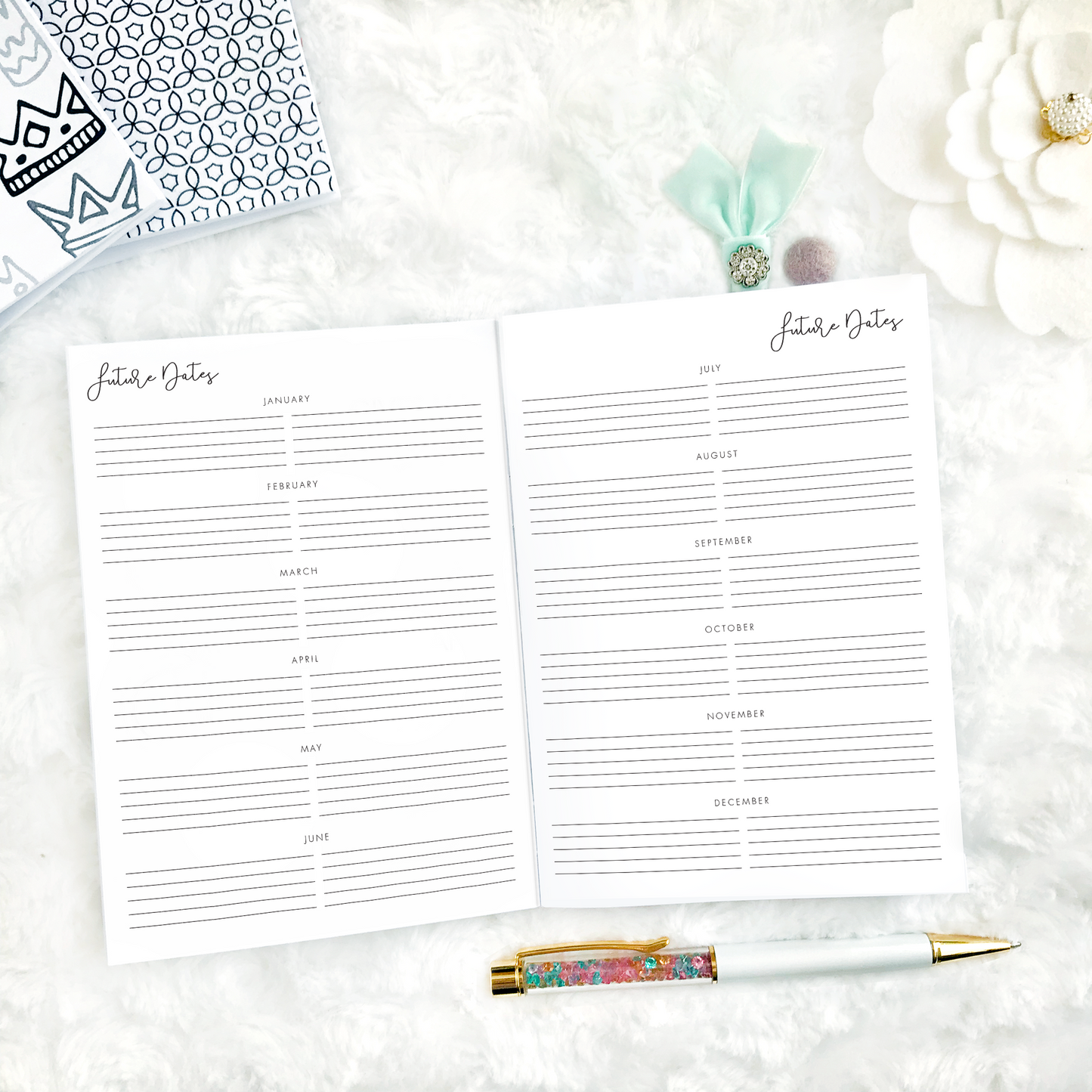 The Janice Undated Monthly (Monday Start) | Printed