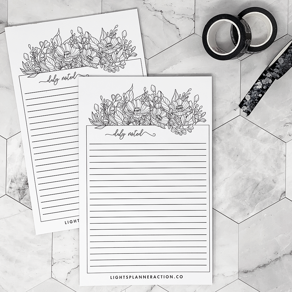 Duly Noted | Notepad | Printed
