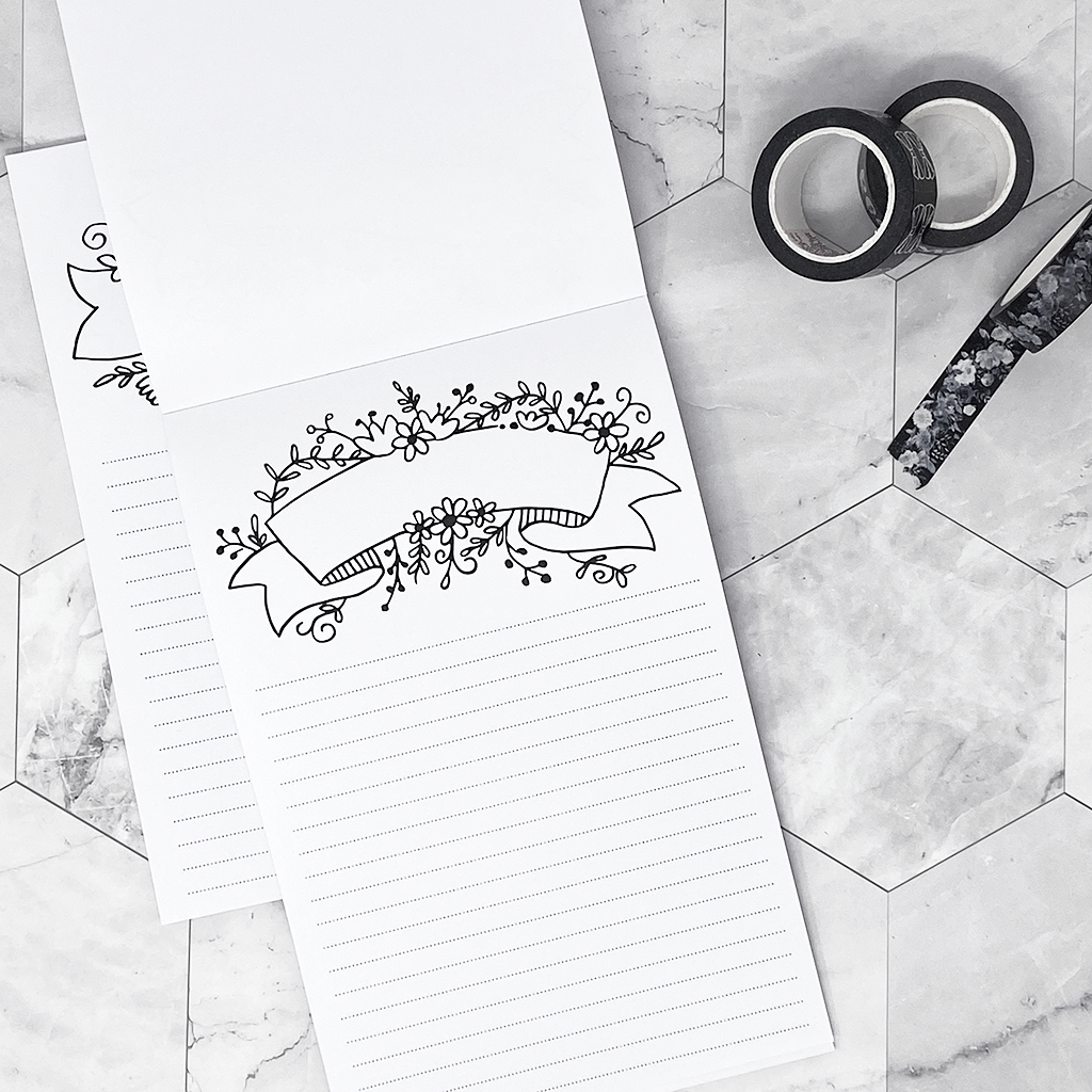 Floral Notes | Notepad | Printed