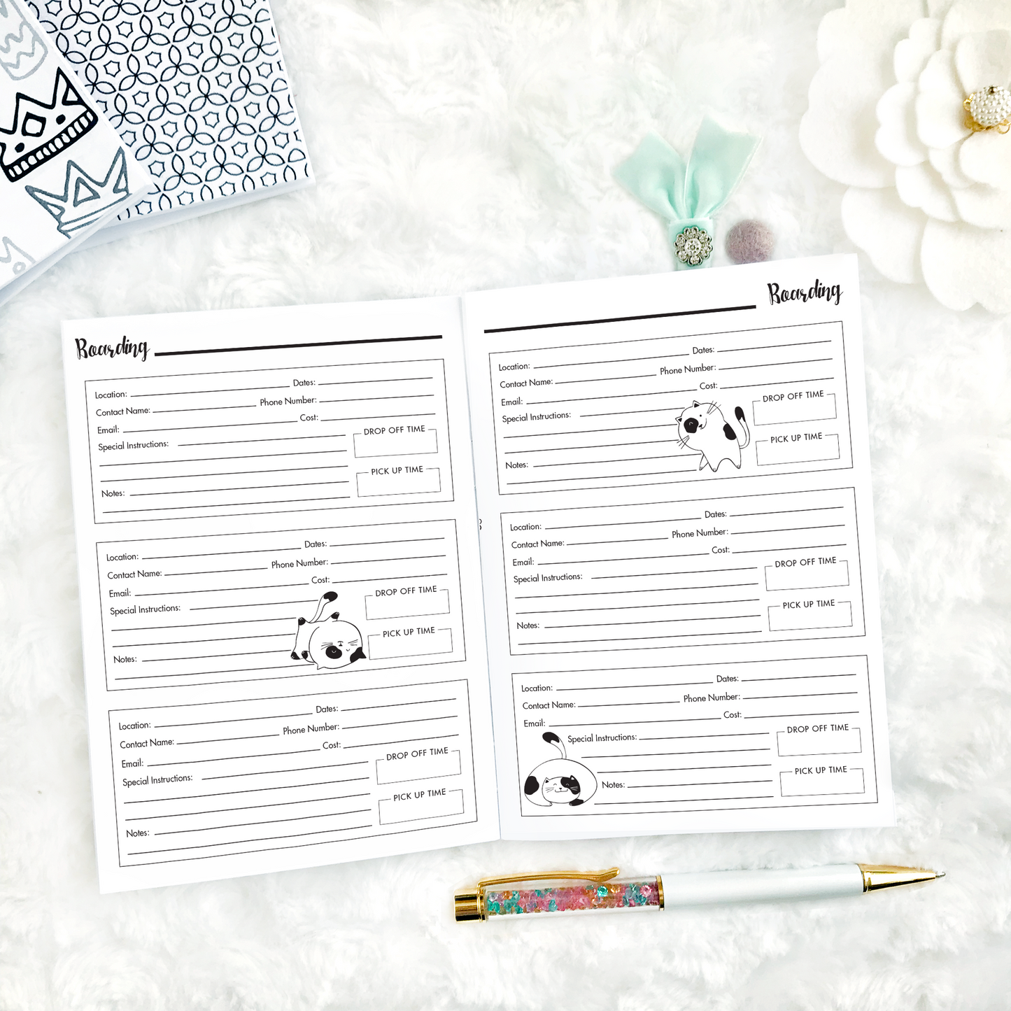 Pet Planner for Cats | Printable