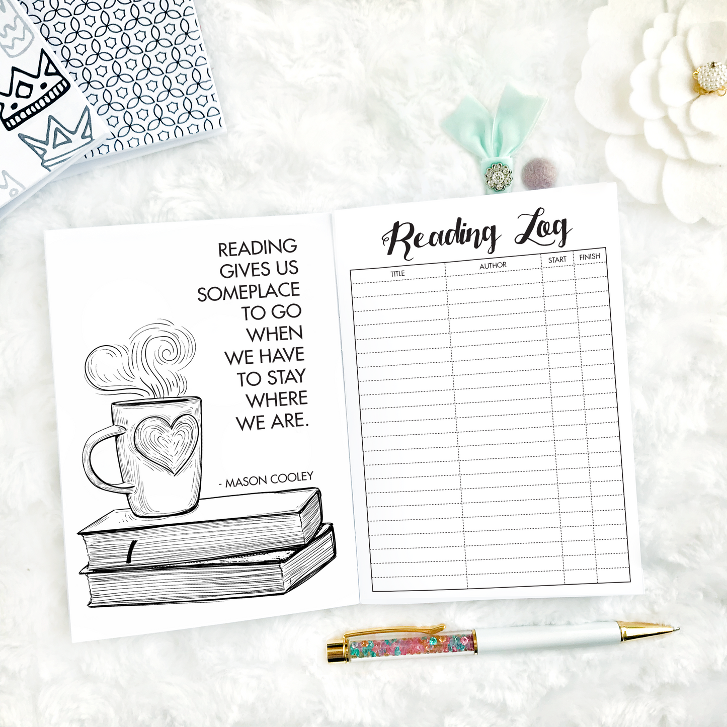 Reading Journal & Literary Log | Printed