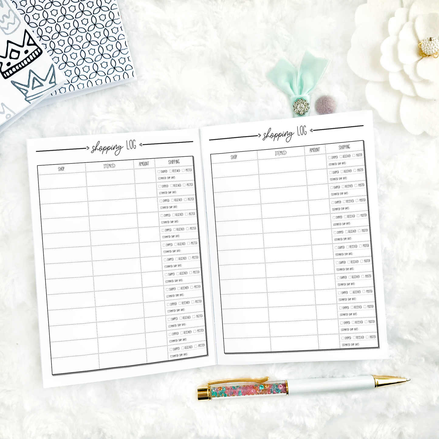 Shopping Tracker | Printed