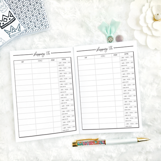 Shopping Tracker | Printed