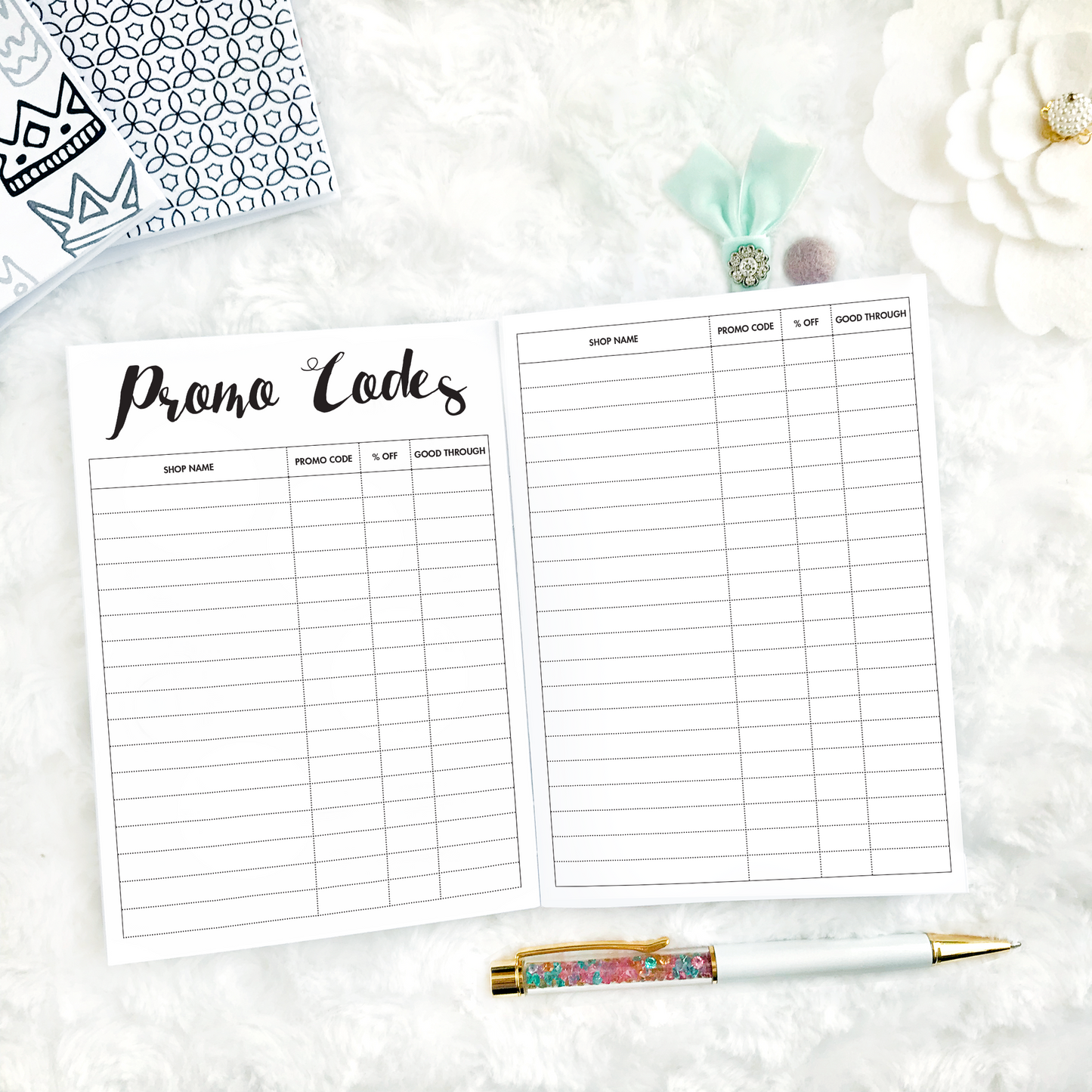 Shopping Tracker | Printable