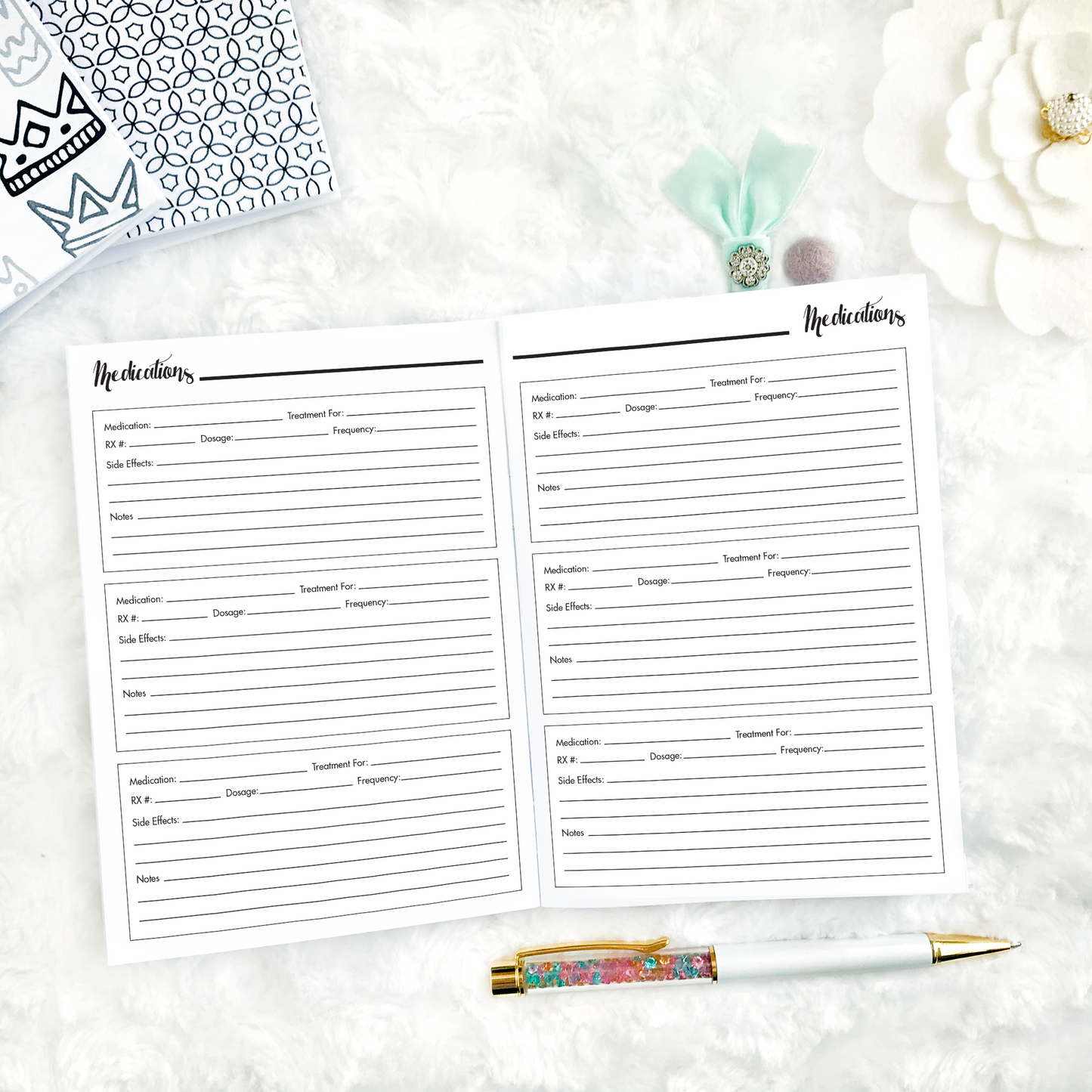 Medical Planner & Appointment Log | Printed