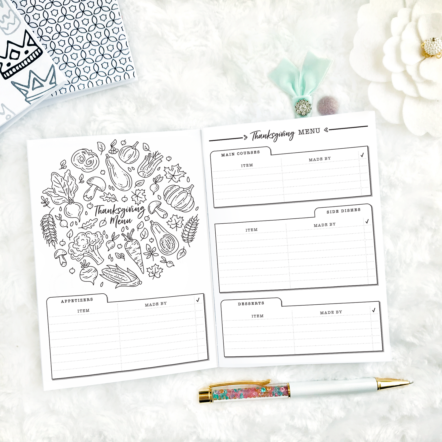Thanksgiving Planner & Memory Keeper - 2025 | Printable
