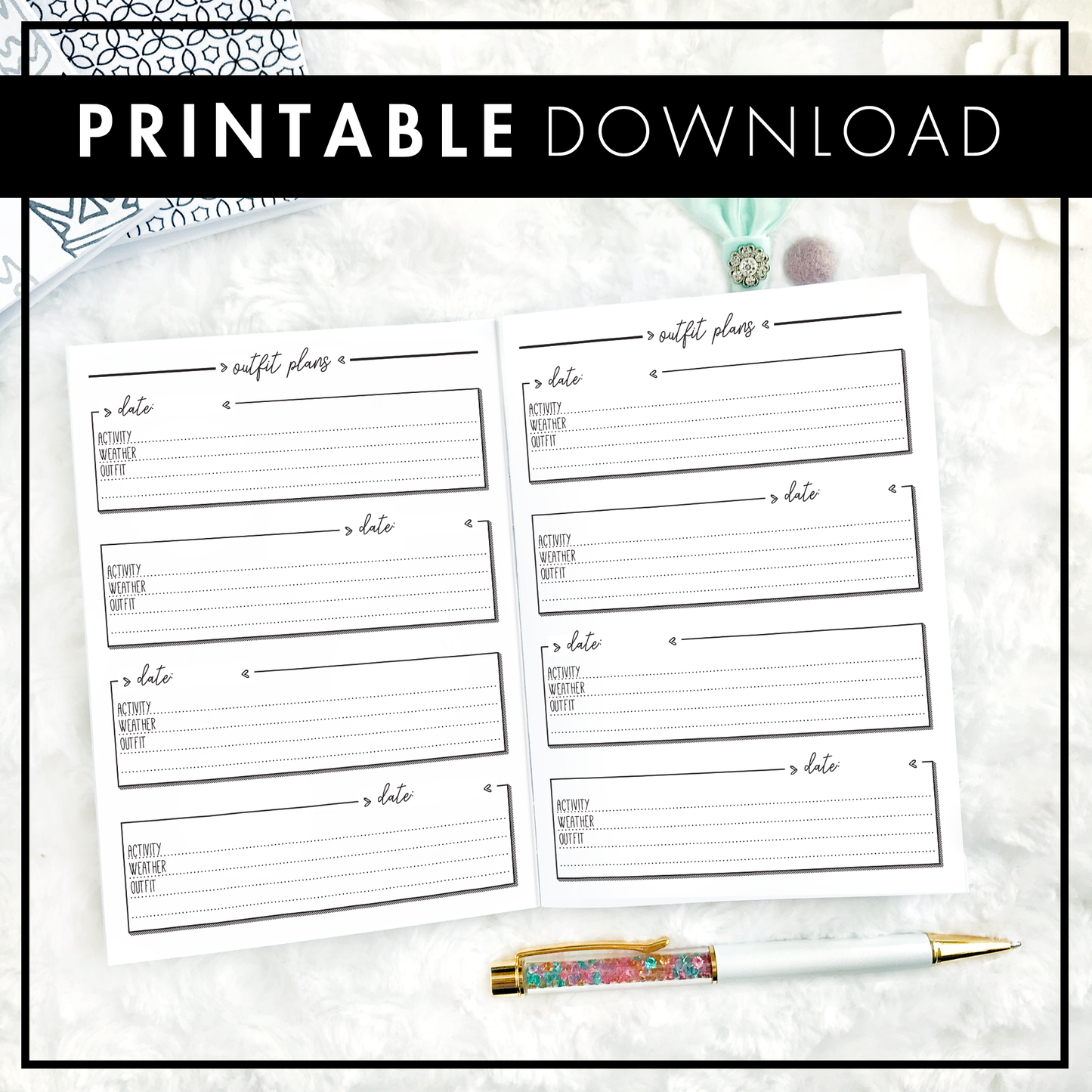 Outfit Planner | Printable