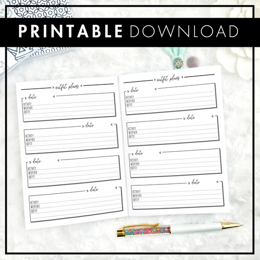 Outfit Planner | Printable