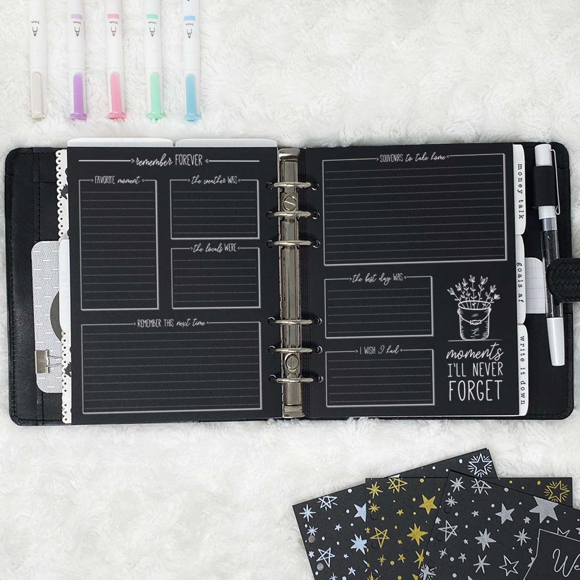 Travel Journal & Planner | Blackout | Printed