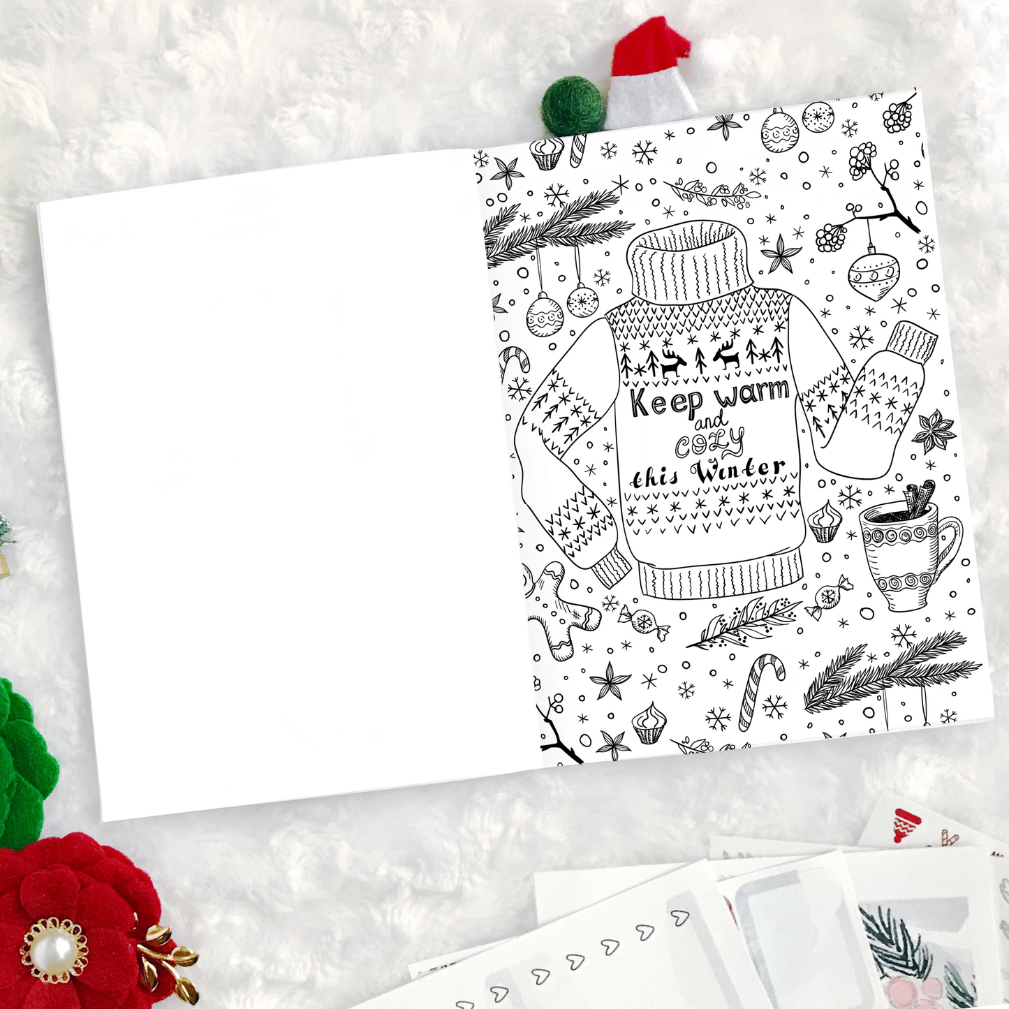 Christmas Coloring Book | Printed