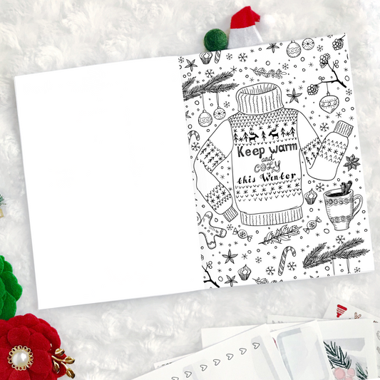 Christmas Coloring Book | Printed