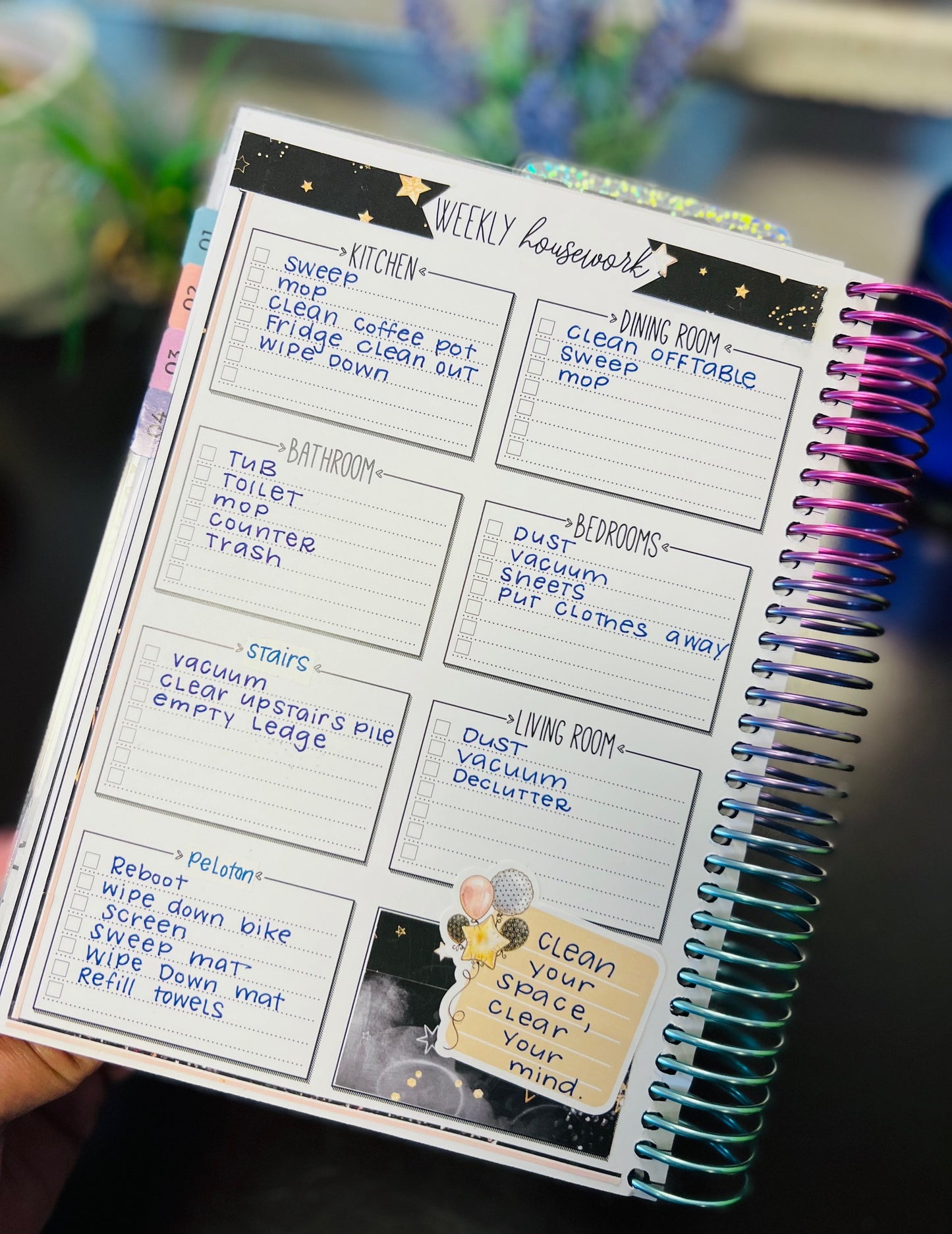 House Cleaning Planner | Printed