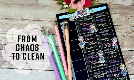 From Chaos to Clean: Lights Planner Action's Cleaning Planner and Notepads to the Rescue!