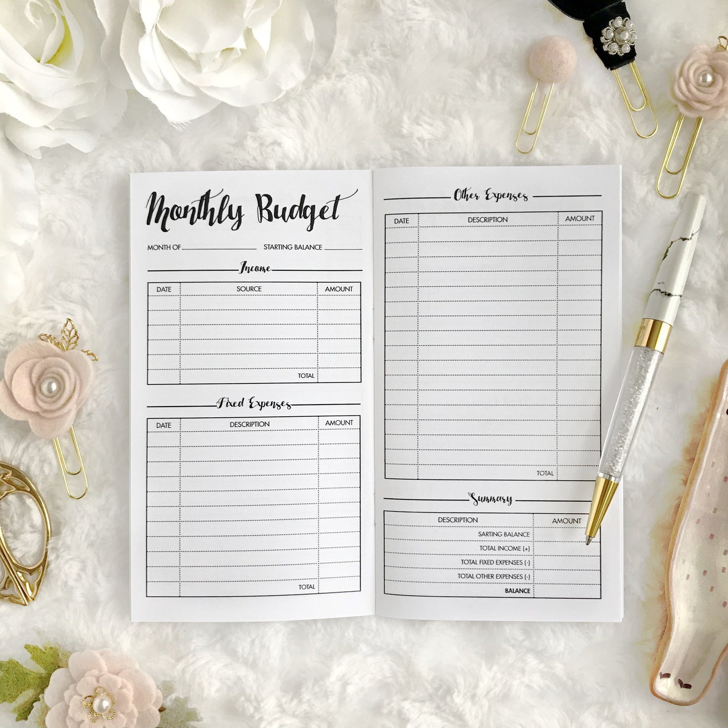 Personal TN Planner Inserts | Travelers Notebook Refills | LPA