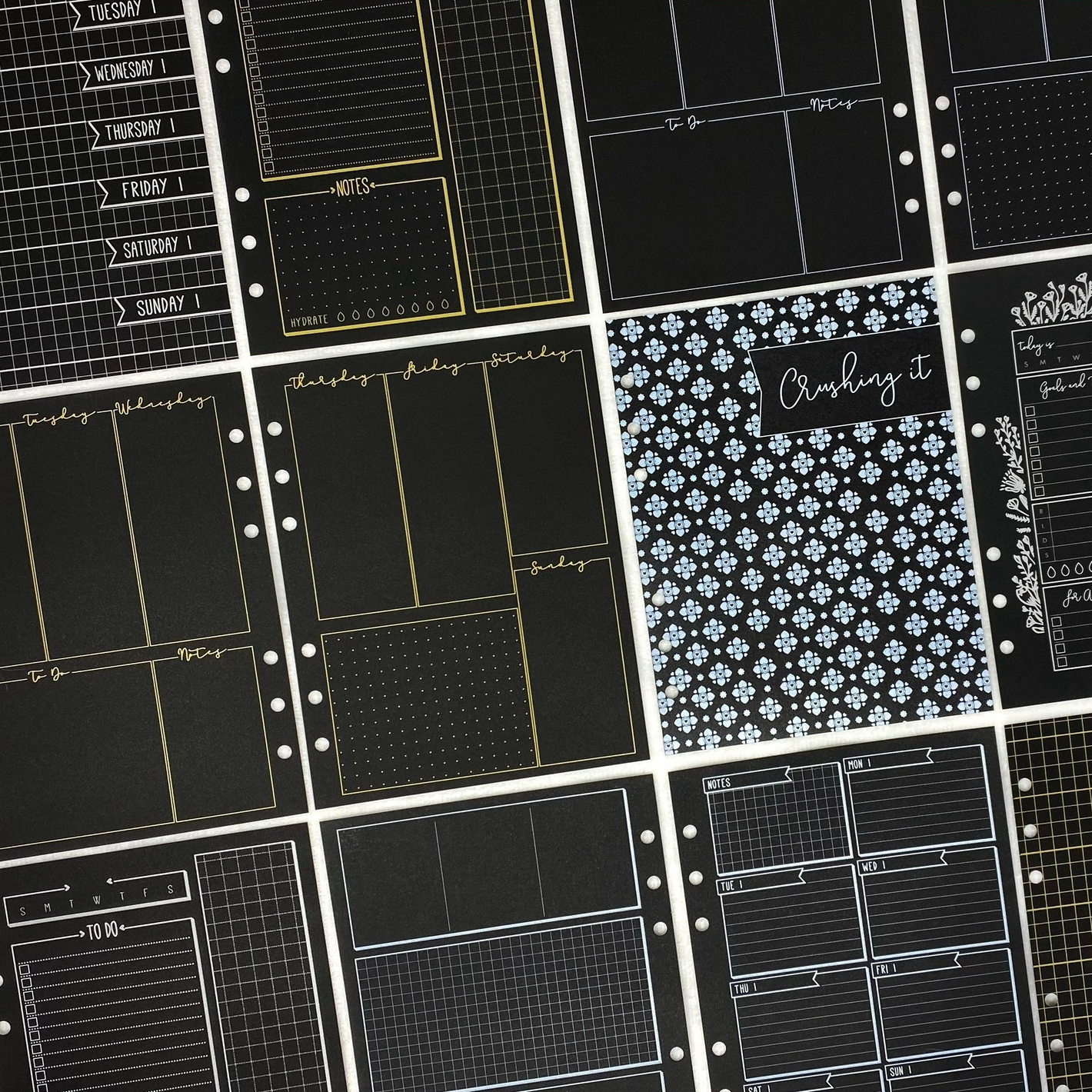 Black Paper Planners | Blackout Planner Inserts | LPA