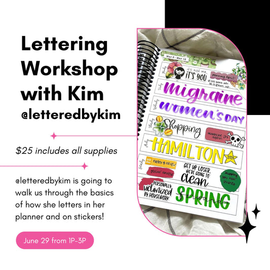 Lettering Workshop with @LetteredByKim