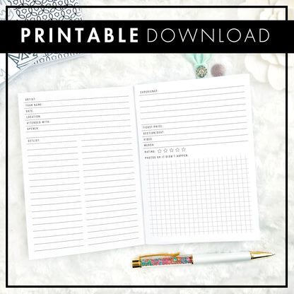 Concert Memory Keeper | Printable