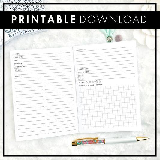 Concert Memory Keeper | Printable